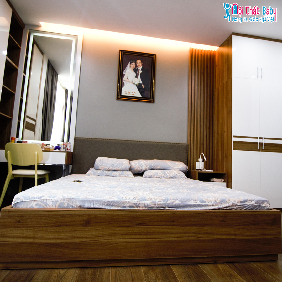 Hình ảnh thi công thực tế nội thất nguyên căn hiện đại nhà anh HIệp -Quận 12